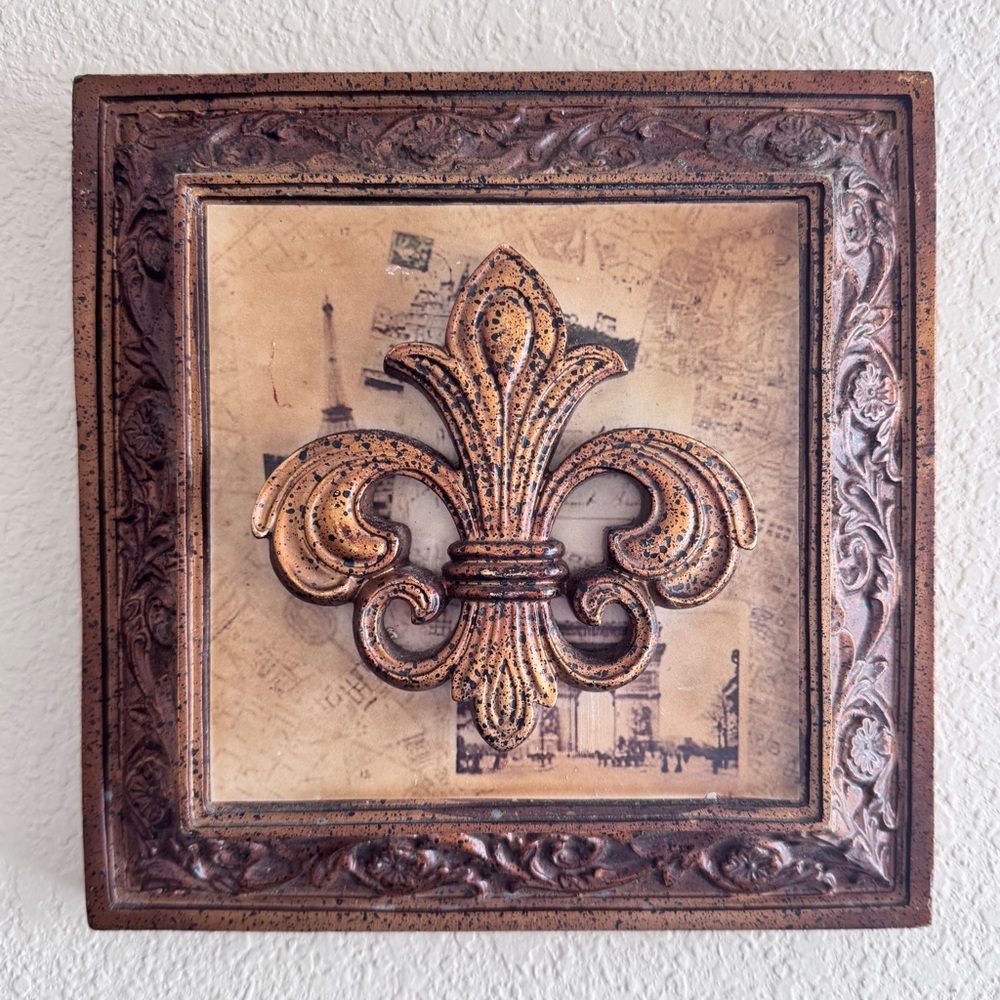 💖 3D Decorative Fleur-de-Lis Wall Art